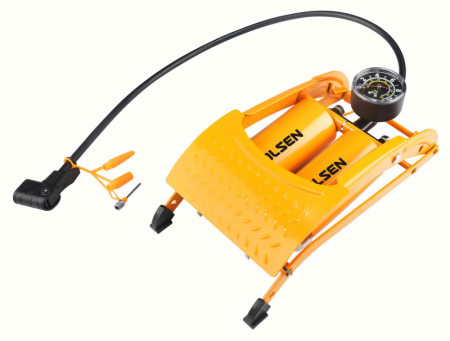 Cricuri Auto - Pompa cu picior cu manometru, si 2 cilindri, 55x120mm, Tolsen 65510