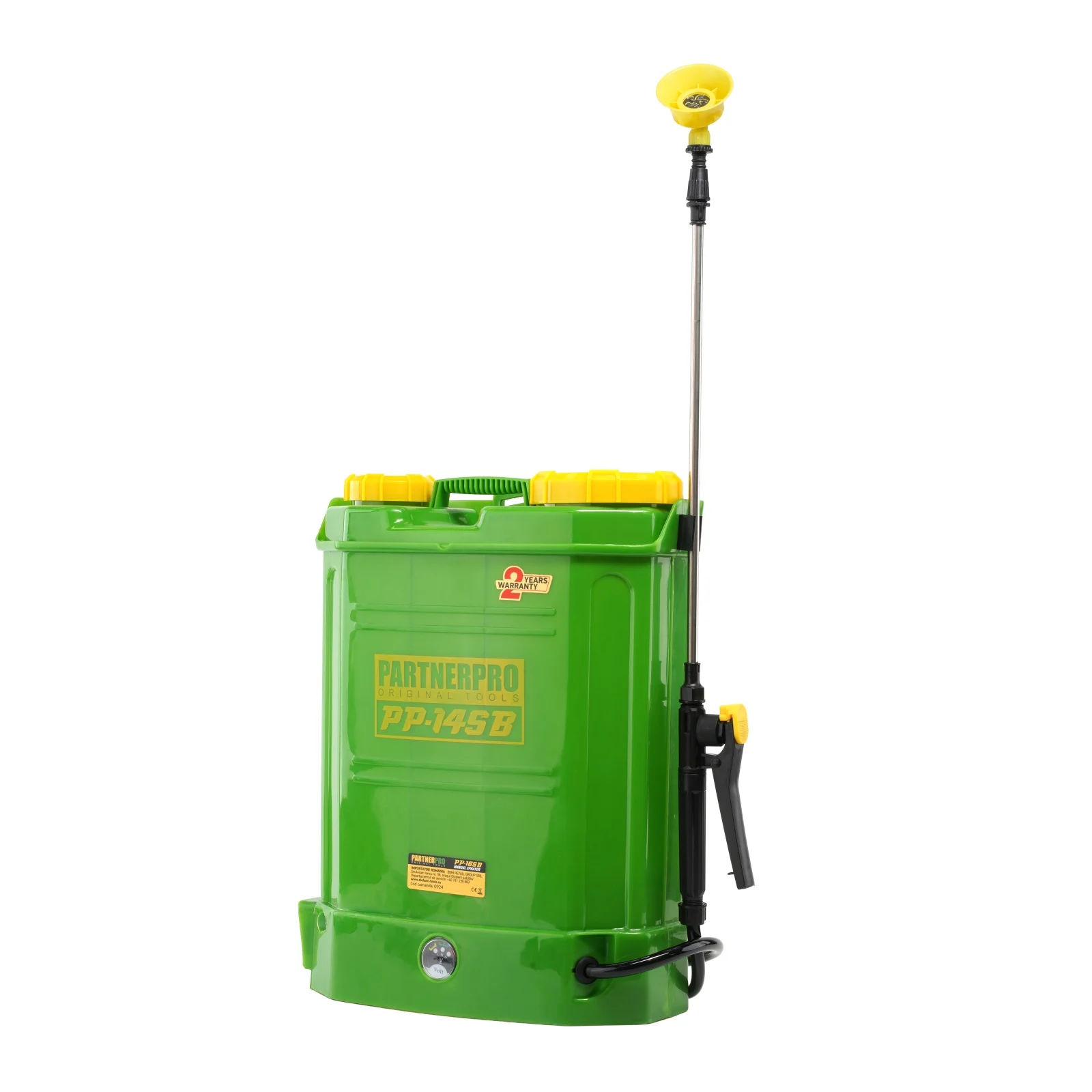 Pompa de stropit cu acumulator, capacitate 14 L, 12 V, 8 Ah, 460 m², lance 80 cm, PARTNER PRO [1]