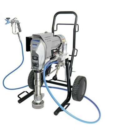 Pompe de Vopsit & Zugravit Profesionale - Pompa de vopsit , zugravit, AIRLESS, Industriala cu carucior, complet echipata, 7,5L/MIN - LARIUS THOR