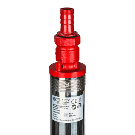 Pompa submersibila, apa curata, 370 W, 6 turbine, aspiratie 15m, 72mm, 5.4 mc/h, Inox, 1"tol, RAIDER [1]