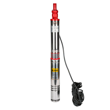 Pompe Submersibile - Pompa submersibila, apa curata, 370 W, 6 turbine, aspiratie 15m, 72mm, 5.4 mc/h, Inox, 1"tol, RAIDER