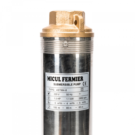 Pompa submersibila, apa curata, tun lung 100QJD5/8-1.1 u ALBASTRU Micul Fermier GF-0709 [2]