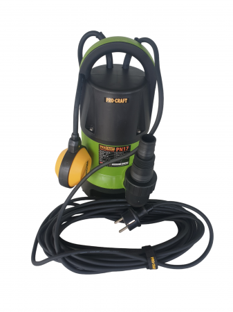 Pompa submersibila, apa murdara, plutitor, 400W, 7500L/h, absorbtie 5m, 1" tol, 220V, Procraft PN17 [4]