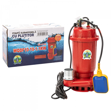 Pompa submersibila apa murdara cu plutitor, fonta, 1.1 Kw, 16m GF 0749 [3]