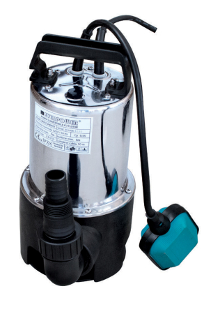Pompe Apa Murdara - Pompa submersibila, apa murdara, INOX, plutitor, 1”-1”1/2, putere 400 W, 8 m³/h, cablu 10m, EVERPOWER - EVERPOWER