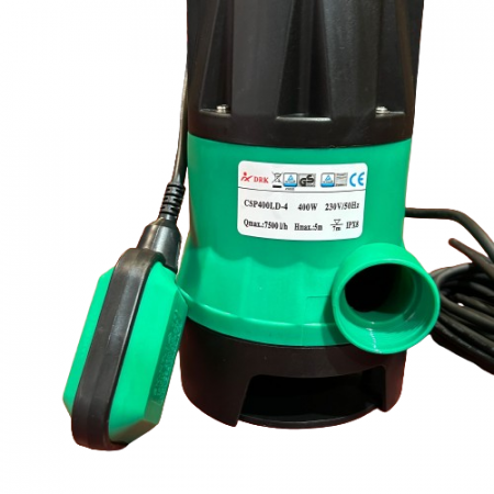 Pompa submersibila, apa murdara, plutitor, 400W, 1"tol, 7500L/h, DRK CSP400LD [1]