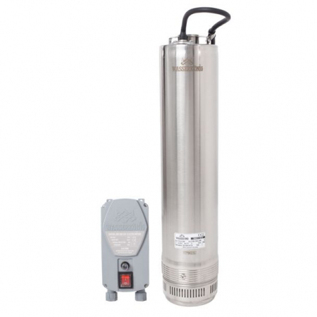 Pompe Adancime - Pompa submersibila centrifugala multietajata Wasserkonig, diametru 125mm, putere 1900 W, 1.1/4" toli, debit 6600 l/h, inaltime refulare 83 m