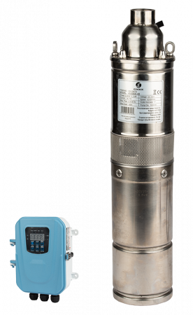 Pompe Adancime - Pompa submersibila, solara, 800W, panou control, senzor nivel, 1"tol, 3 m3/h, refulare 80m, Gmax