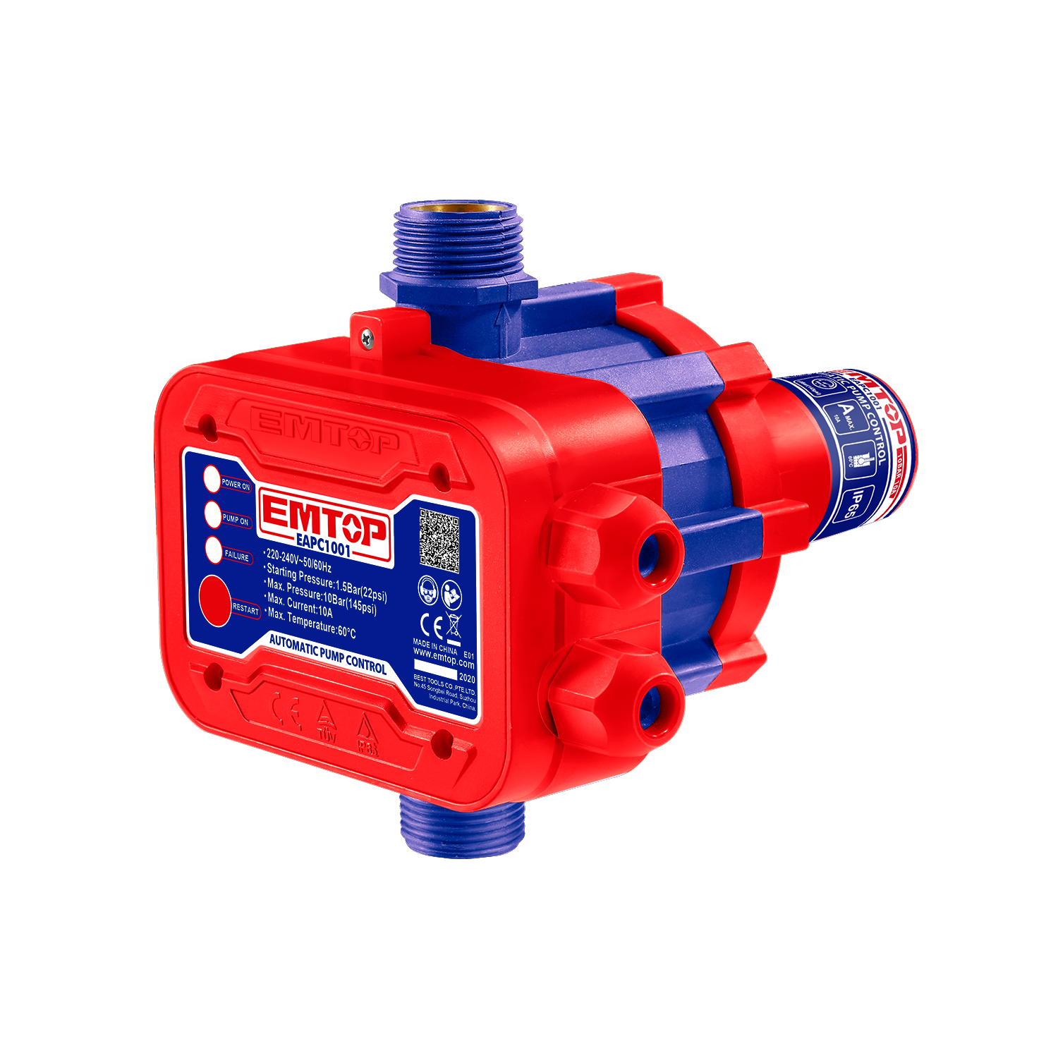 Pompe Submersibile - Presostat electronic, 220V, 10 Bar, diametru 1"tol, EMTOP