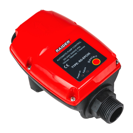 Presostat electronic, automat, hidrofor, 1100W, 1"tol, manometru, RAIDER [1]