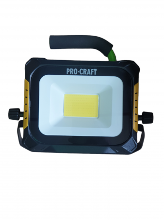 Proiector, reflector LED, Procraft LP20, 240V, retea/acumulator, reglaj, 2000 lumeni [1]