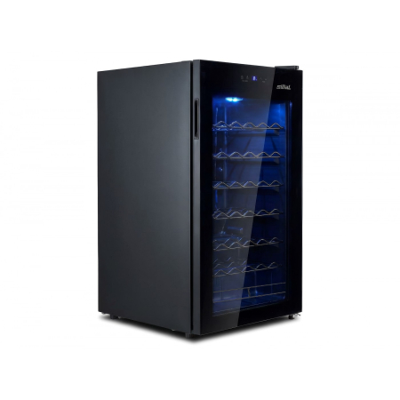 Racitor de vinuri, capacitate 34 sticle, volum 93 l, touch control, iluminare, temperatura ajustabila, 6 rafturi, Negru, SILTAL [2]