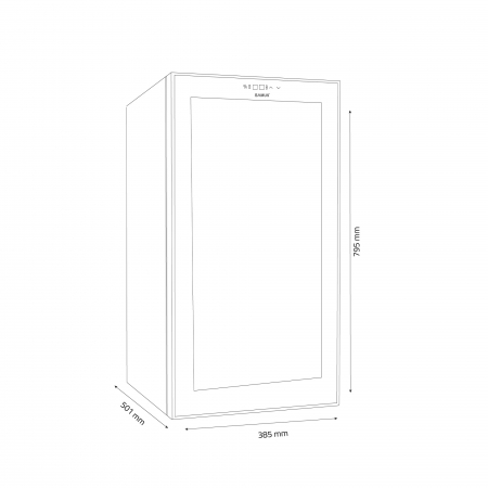 Racitor pentru vinuri, 18 sticle, 50L, Samus SRV55LMC [2]