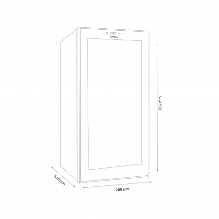 Racitor pentru vinuri, termoelectric, 12 sticle, 33L, Samus SRV38CR12 [2]