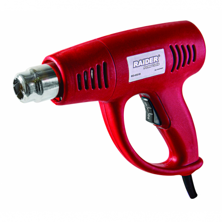 Pistoale Aer Cald - Pistol aer cald, 2000W, 2 trepte, accesorii, geanta plastic, RAIDER RDP-HG18