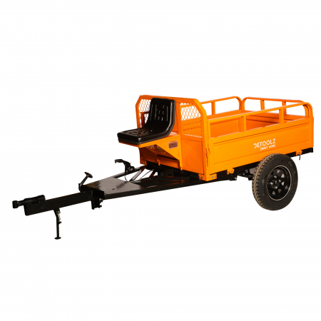 Remorca Motocultor, 600 kg, Extensie Laterala 150 mm, scaun, lungime 2.90 m, Detoolz DZ-M149 [2]