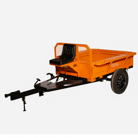 Remorca Motocultor, 600 kg, Extensie Laterala 180 mm, scaun, lungime 2.90 m, Detoolz DZ-M148 [3]