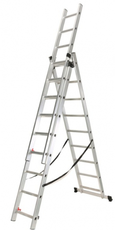 Scari - Scara multifunctionala, aluminiu, 9 trepte, max 6.48m, 150kg, Rotor KME309