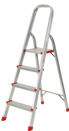 Aparate de masurat - Scara pliabila din aluminiu, 3+1 trepte, 150 kg, Rotor KMH0104