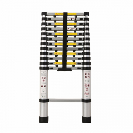 Scari - Scara telescopica, aluminiu, 3.8m, 13 trepte, capacitate 150kg, Rotor KME1038