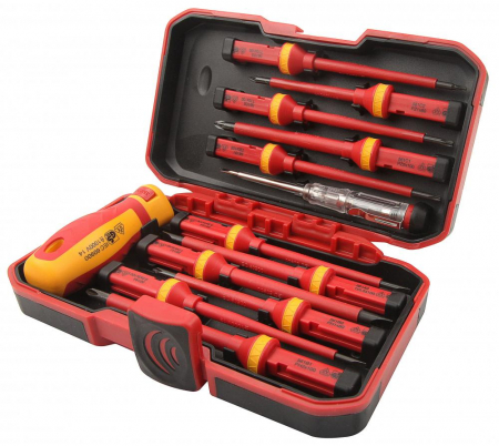 Truse & Seturi Surubelnite - Set 13 surubelnite izolate VDE, pana la 1000V, Tolsen 38016