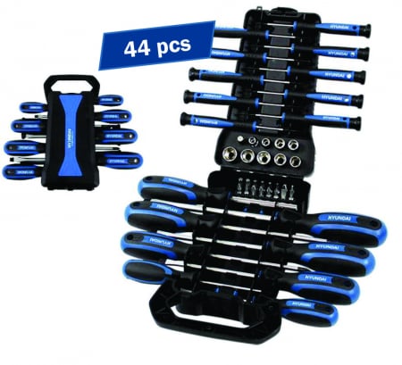 Scule&Unelte Gama Premium - Set 44 surubelnite + biti + chei tubulare HYUNDAI HY-59404