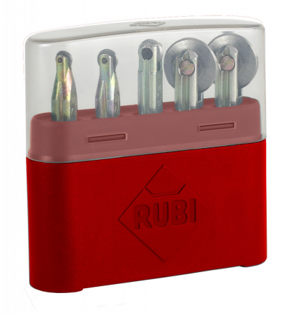 Masini Gresie & Faianta Profesionale - Set 5 buc roti de taiere pentru placi ceramice, 6-18mm, Rubi 1996