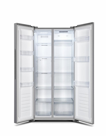 Side by Side HEINNER HSBS-441NFXF+, 441 L, Clasa F, Full No Frost, Display LED, Control Electronic, Super Congelare, Funcție Vacanță, H 178 cm, Aspect Inox. [2]