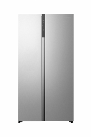 Electrocasnice mari - Side by Side HEINNER HSBS-HS544NFINVXE++, 544 L, Clasa E, No Frost, Compresor Inverter, Display LED Touch, Super Răcire, Super Congelare, H 178,6 cm, Aspect Inox.