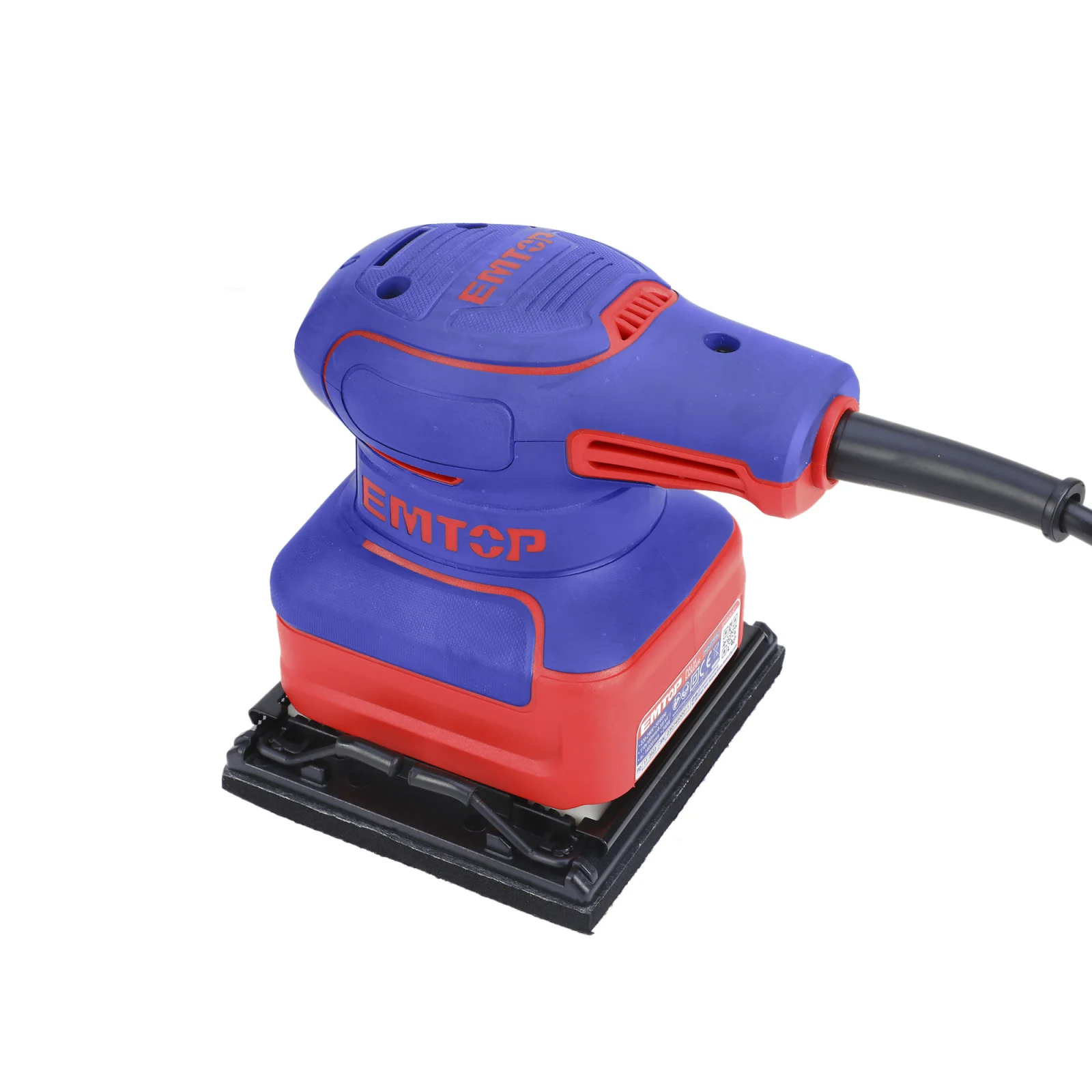Slefuitor electric cu vibratii, 110x100mm, 220V, 240W, 5 panze cadou, EFSR24101 EMTOP [3]