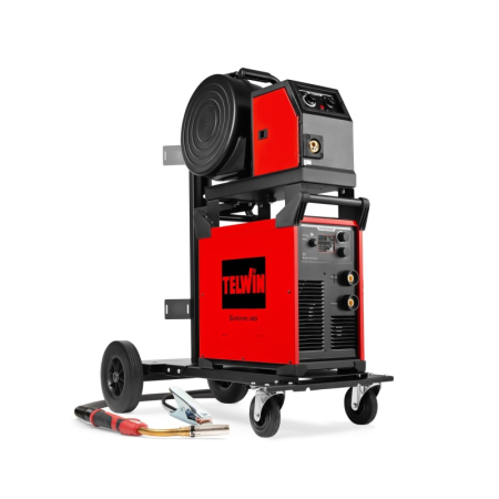 Aparate de Sudura & Invertoare - SUPERMIG 450i PACK + carucior - Aparat de sudura TELWIN MIG-MAG/FLUX/MMA/TIG DC-Lift, 400 A