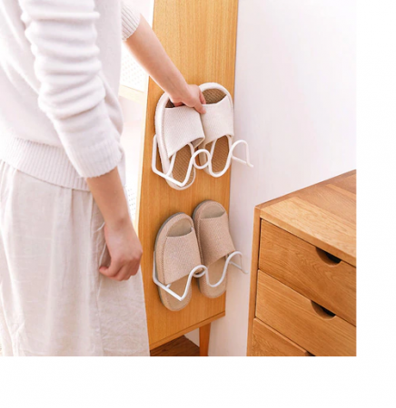 Casa & Gradina - Suport pentru papuci suspendabil, 23x11.5x13.5 cm, Alb