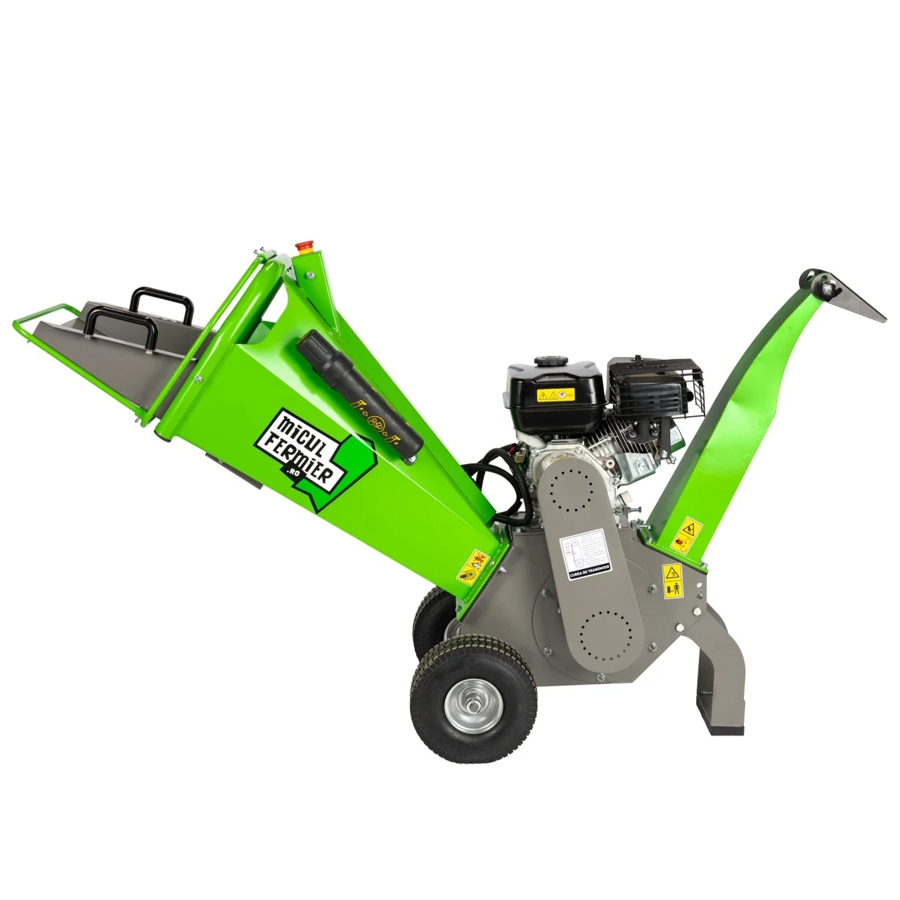 Tocator de crengi, benzina, motor 4 timpi, diametru Ø100mm, 7 Cp, 3600 Rpm, pentru rumegus, Micul Fermier [1]