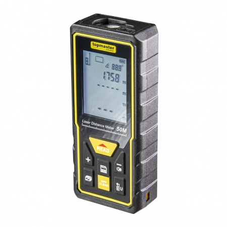 Laser nivel - Telemetru laser 50м, nivela, afisaj LCD, Top Master 261404