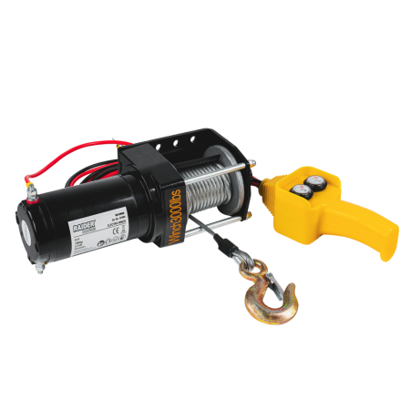 Scule si Unelte - Troliu electric, 12 V, remorcare 1360 kg, 2.2 KW, cablu 14 m (4.8 mm), RAIDER