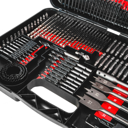 Trusa 246 piese, biti, carote, burghie, valiza plastic, RAIDER [2]