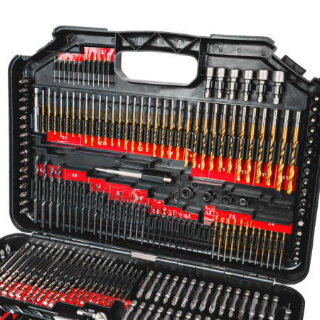 Trusa 246 piese, biti, carote, burghie, valiza plastic, RAIDER [3]