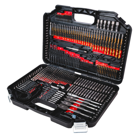 Scule si Unelte - Trusa 246 piese, biti, carote, burghie, valiza plastic, RAIDER