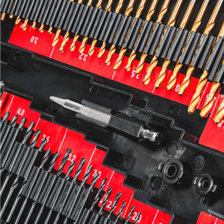 Trusa 246 piese, biti, carote, burghie, valiza plastic, RAIDER [5]