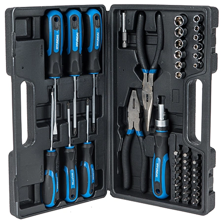 Scule&Unelte Gama Premium - Trusa de scule combinate 45 piese, Hyundai HY-15513