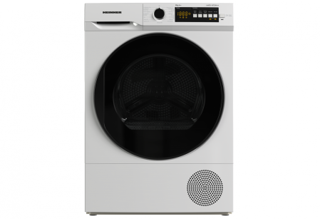 Uscatoare de rufe - Uscator de rufe cu pompa de caldura, capacitate 9 kg, clasa A, 15 programe, display LED, Alb, HEINNER