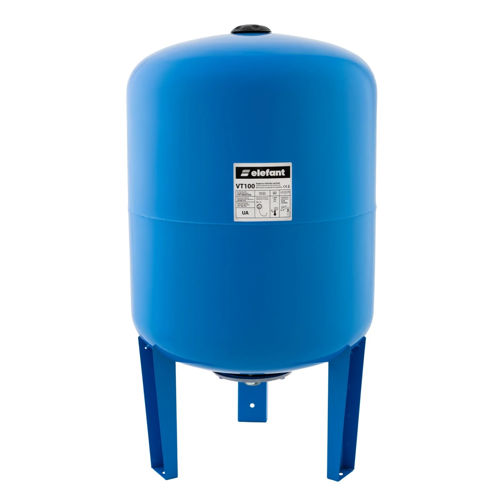 Pompe Submersibile - Vas de expansiune, capacitate 100 L, vertical, 10 Bar, membrana inclusa, ELEFANT