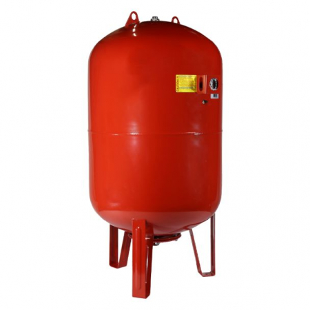 Bazine hidrofor - Vas de expansiune, vertical, Wassertechnik WTH300VMRED, apa calda, volum 300 l, 10 bari, cu suport, manometru