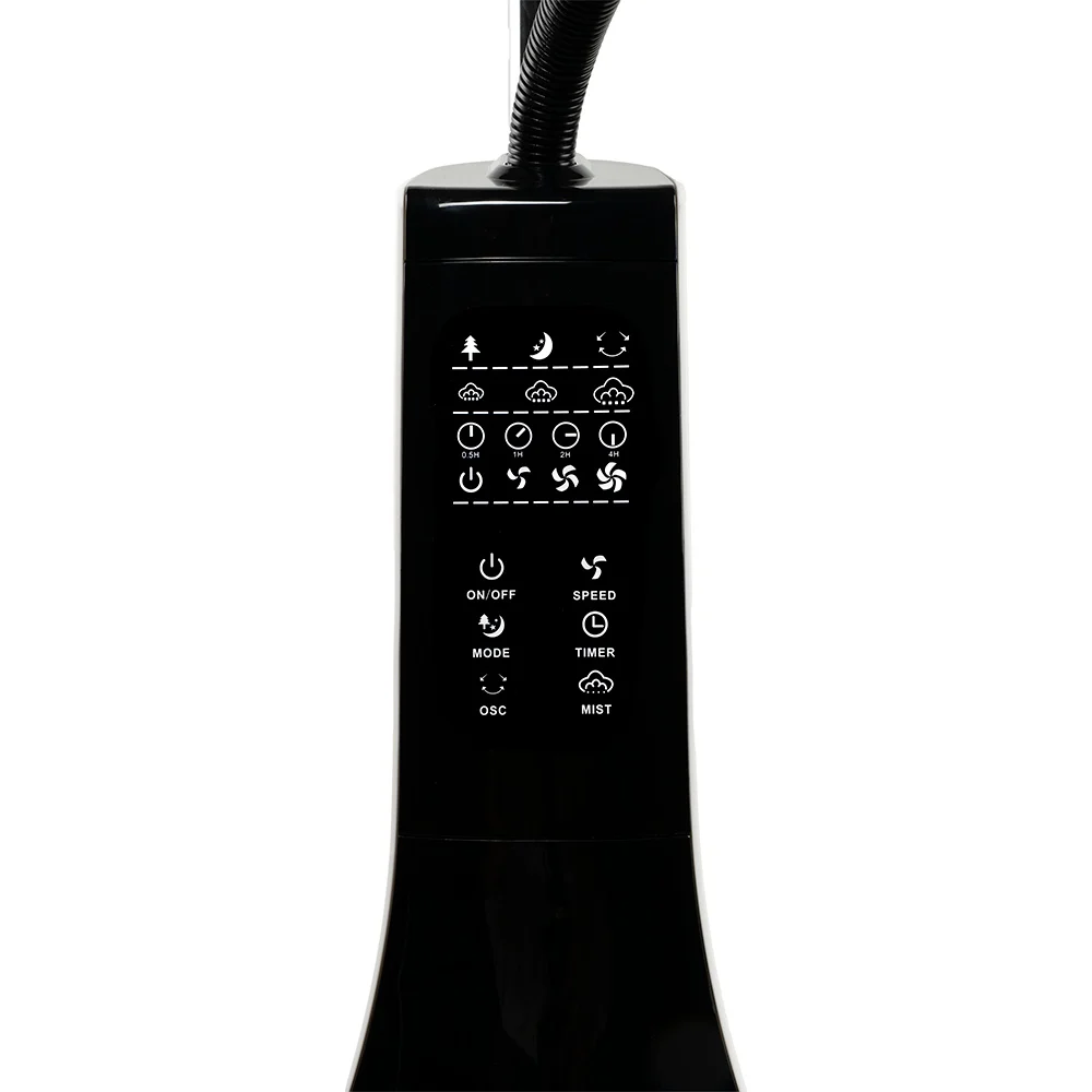 Ventilator cu pulverizare apa, umidificare, roti, capacitate 3.1 L, 3 trepte, 200 ml/h, BOHM [3]