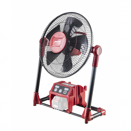 Echipamente & Genti transport - Ventilator de lucru, cu LED, cu acumulator (nu este inclus) , temporizator, Raider RDP-SWF20