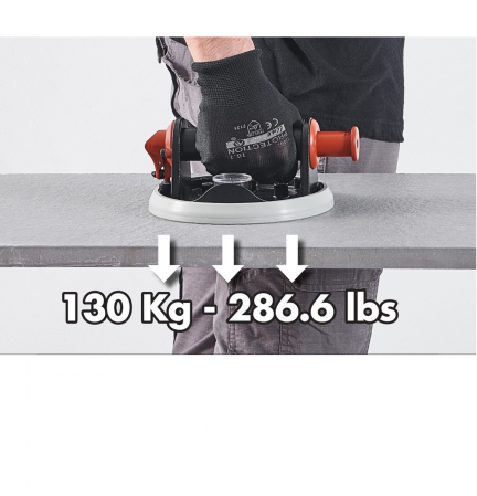 Ventuza cu pompa si manometru, pentru placi ceramice, RV175 MKII - Ø175MM, 130KG - RAIMONDI-185WA02VRVV [3]