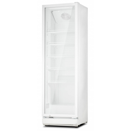 Vitrina frigorifica, capacitate 350 L, termostat reglabil, lumina LED, ventilatie, alba, LDK [1]