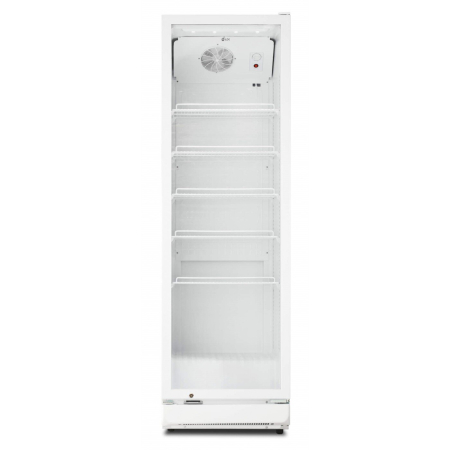 Vitrine frigorifice - Vitrina frigorifica, capacitate 350 L, termostat reglabil, lumina LED, ventilatie, alba, LDK