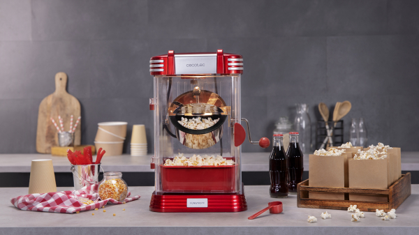 Aparat pentru popcorn, Cecotec Fun&Taste P´Corn Classic, 300W, inox, lumina interna - RESIGILAT [3]