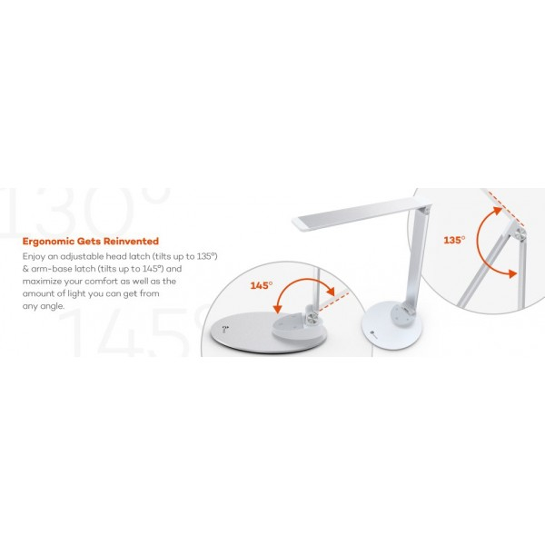 Lampa de birou LED TaoTronics TT-DL19 control Touch, 5 moduri, protectie ochi, USB [10]